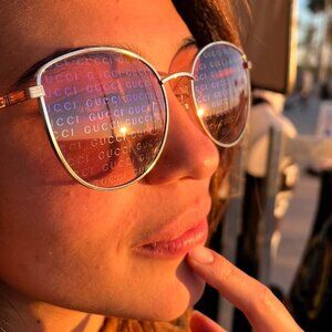 NWT Gucci GG0807SA - 004 Pink Print Sunglasses